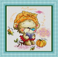 sj002c stich cross stitch kits craft packages cotton seasons painting counted china diy needlework embroidery cross stitching