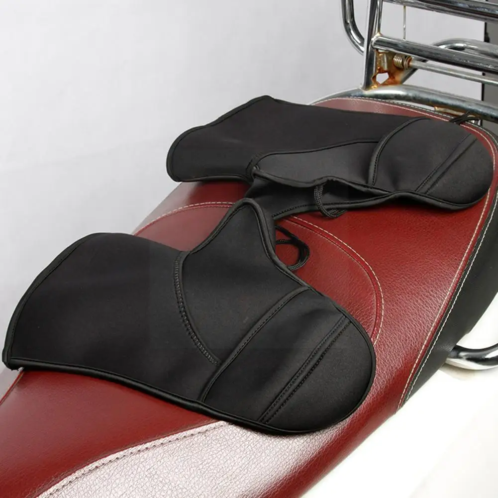 

Thicken Motorcycle Gloves Windproof Motorcycle Warm Cover Winter Bar Cover Neoprene Grip Gloves Handle Handlebar Handle R3q4