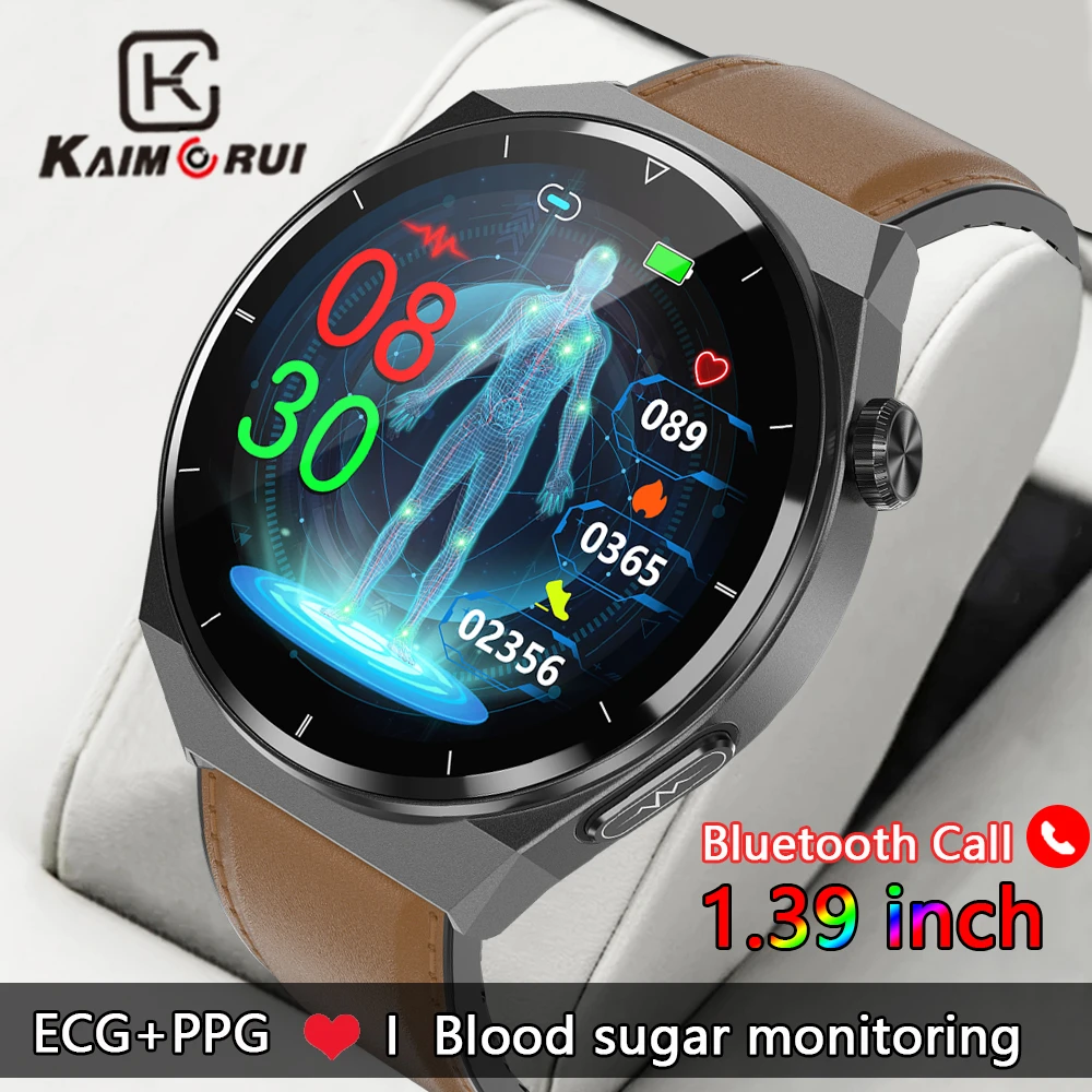 

KAIMORUI новые умные часы ECG + PPG с глюкозой в крови, водонепроницаемые спортивные Смарт-часы для мужчин и женщин, 24 часа фитнес-трекер для измерения сердечного ритма