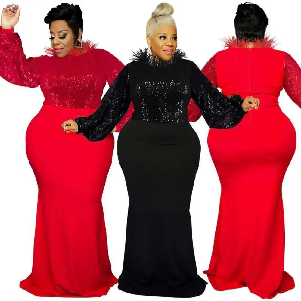 

L Size Womens Clothing Winter Style Beaded Sleeve Dress Collection