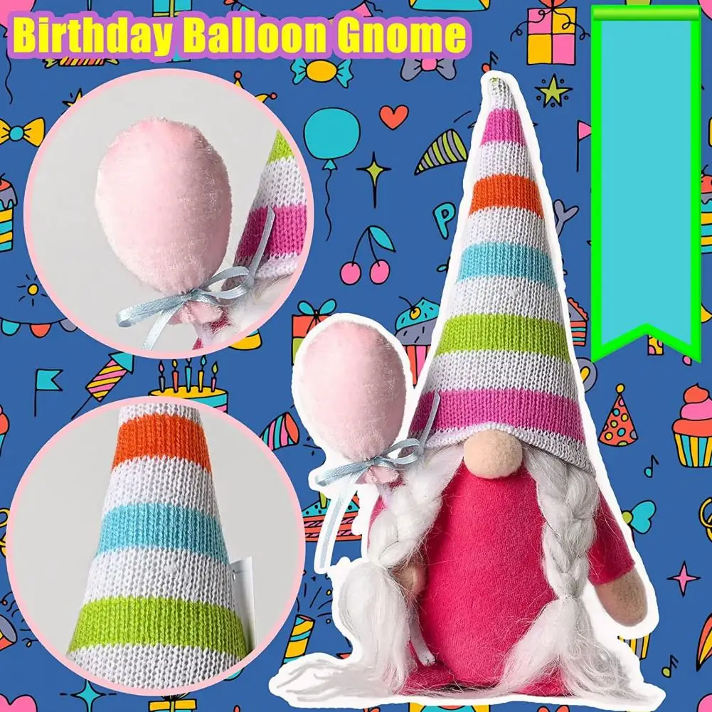 Беслицевая кукла украшение красочные очаровательные гномы на день рождения