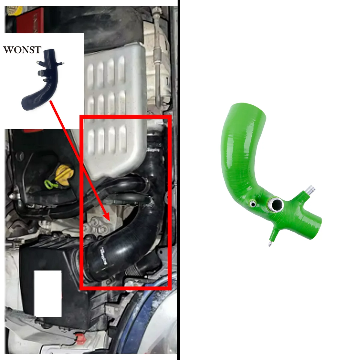 Силиконовый шланг воздухозаборника для Alfa Romeo Mito Abarth Punto Grande Fiat Linea Turbojet 1 4 16V T-Jet IHI