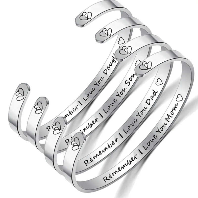 

Stainless Steel Family Bracelet Love You Women Jewelry Women's Bracelets Bracelets for Men Gold Non Tarnish Jewelry Hand Bangles