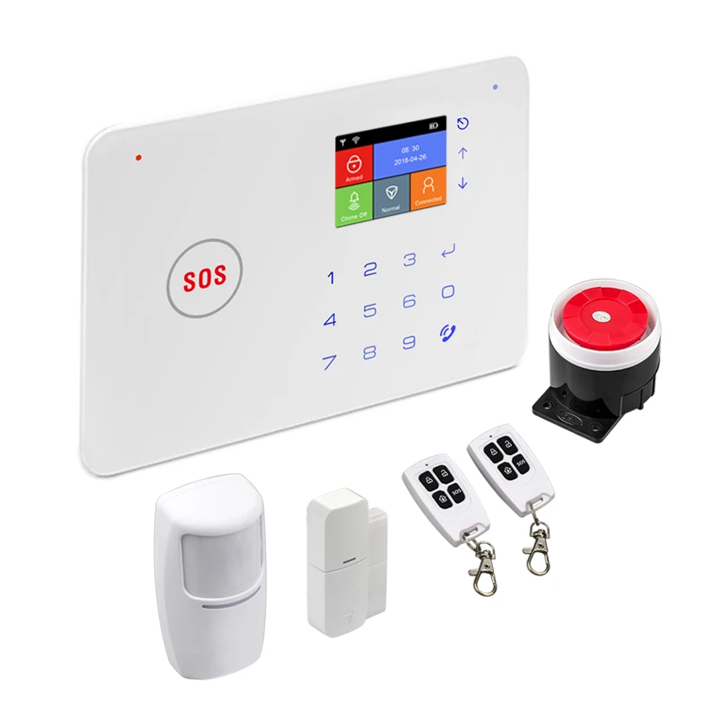 

Cerradura de seguridad inteligente para el hogar, sistema de alarma antirrobo GSM, 433MHz, frecuencia inalámbrica, Control remot