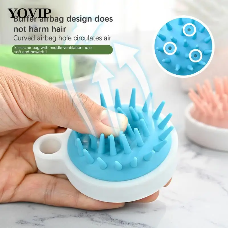 Силиконовая щетка для шампуня против зуда массажер волос лепки ванны Массажер и