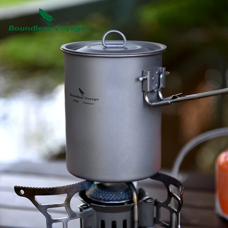Посуда Boundless Voyage-Camping сверхлегкая уличная посуда титановая миска для кастрюли