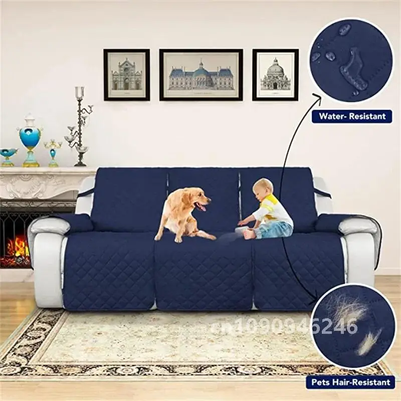 1 2 3-местный чехол для дивана с откидной спинкой коврик собак однотонный чехлы