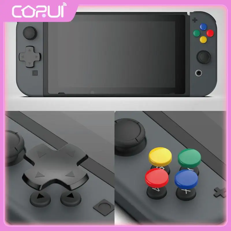 

Gamepad Comfortable Touch Color Button Color Stickers Anti-slip And Wear-resistant Feels Great Protective Case Rocker Cap