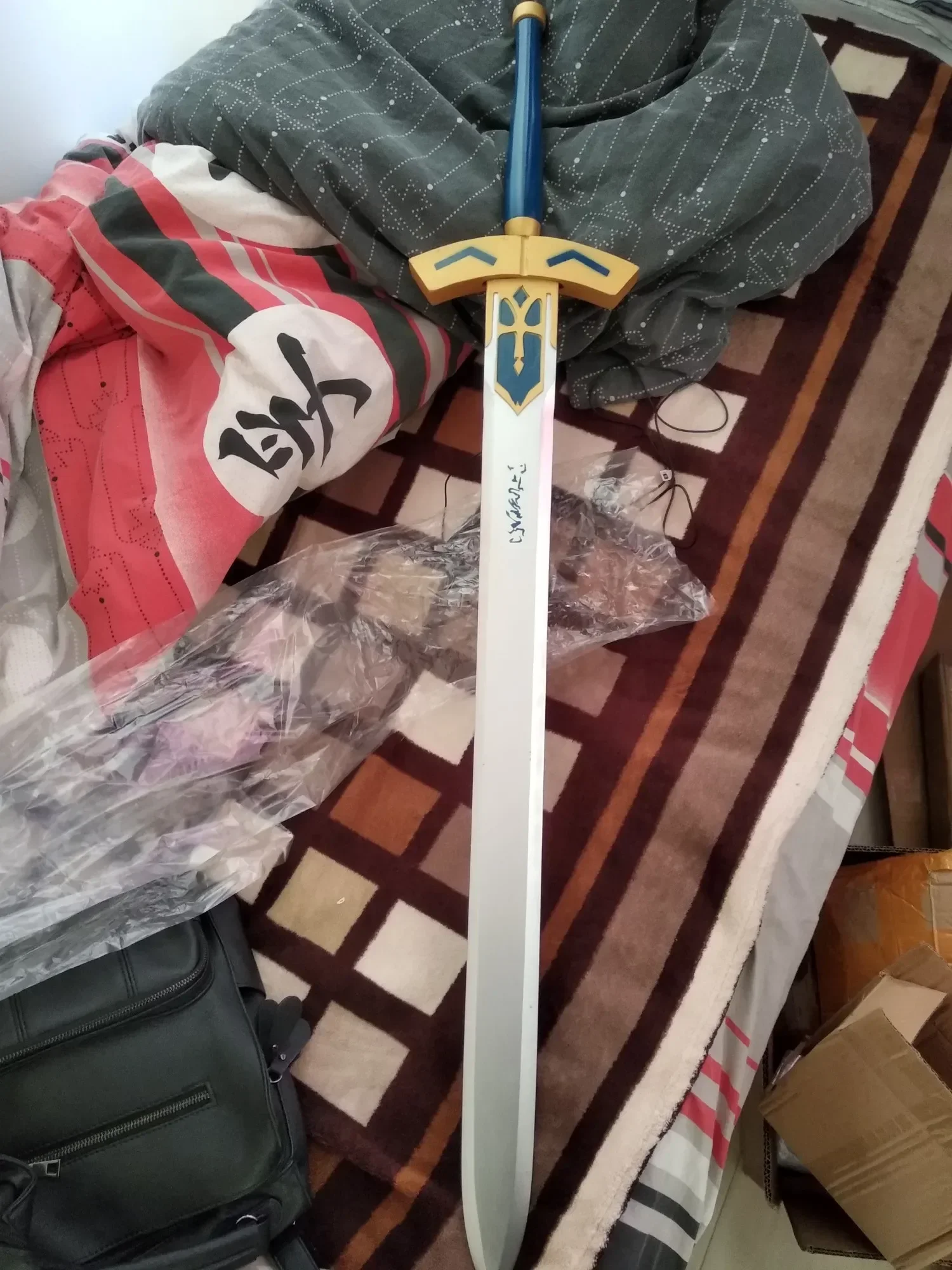 108 см косплей Fate Saber меч Destiny Guardian Night черненый король Артур Веус Победа оружие