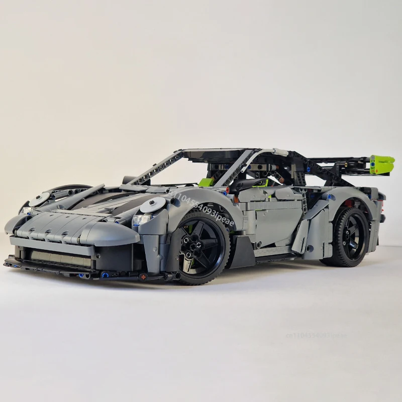 Фото Технический супергоночный автомобиль GT3 Corvette R8 F-1 The Iron Knights Truck Строительные блоки DIY Чемпион автомобиля 42156 Кирпичи Игрушка в подарок №4