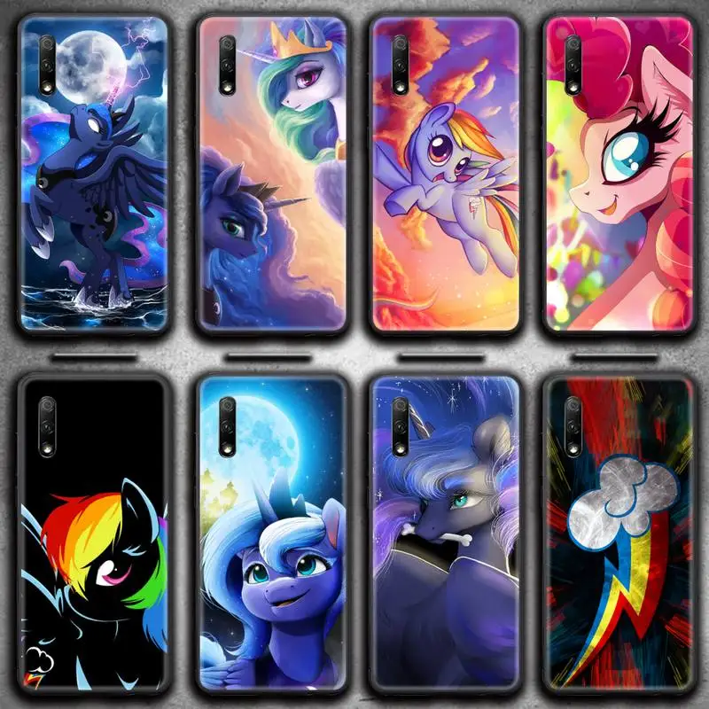 

Cute Cartoon My Little Pony Horse Phone Case For Huawei Nova 6se 7 7pro 7se honor 7A 8A 7C 9C Play