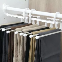 5 in 1 multifunctional clothes rack closet organizer space saving hanger portable stainless steel hanger for clothes storage