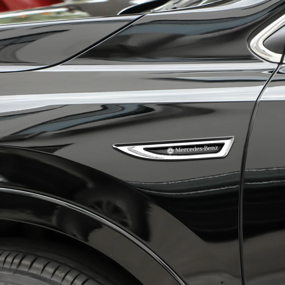 2 шт. бейдж с лезвием декоративная Автомобильная наклейка Металлическая эмблема