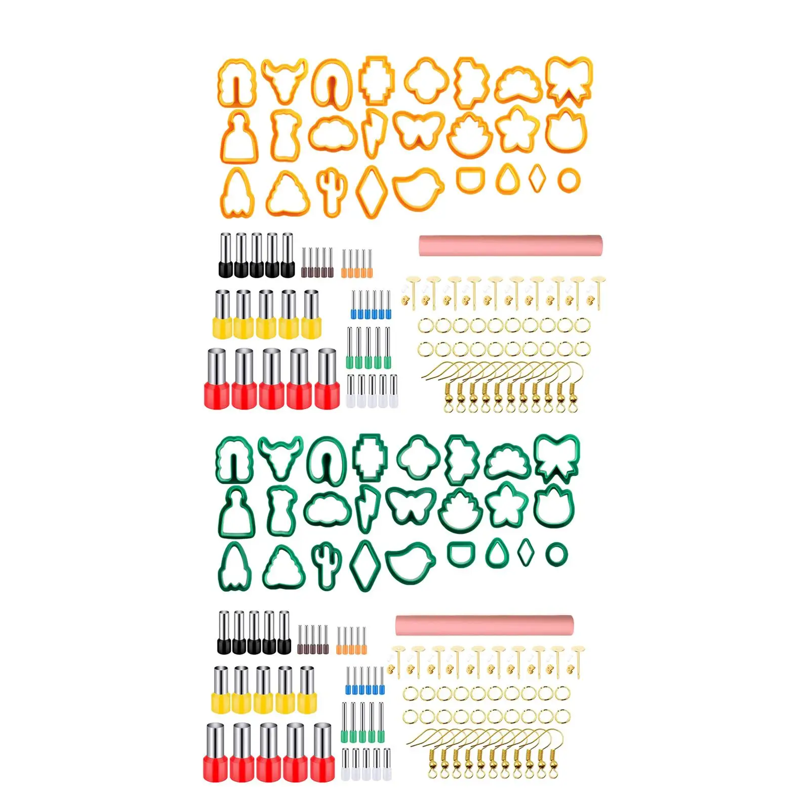 

Ремешок полимерный для глины, Набор для изготовления украшений, ремешок для серег из глины, 106 шт.