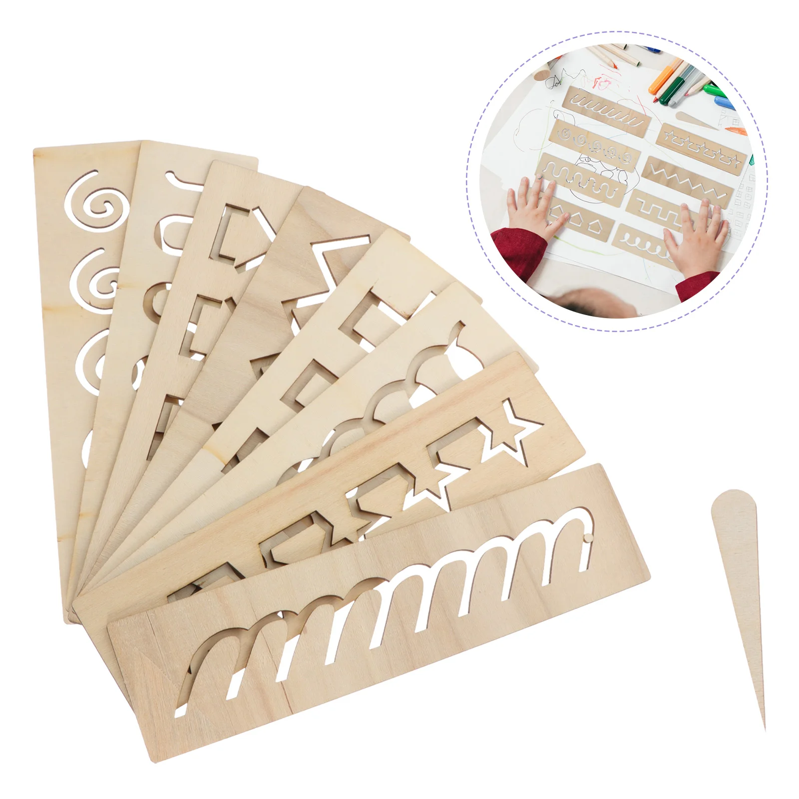 

1 Set Education Tracing Board Wooden Practicing Board Educational for Kids