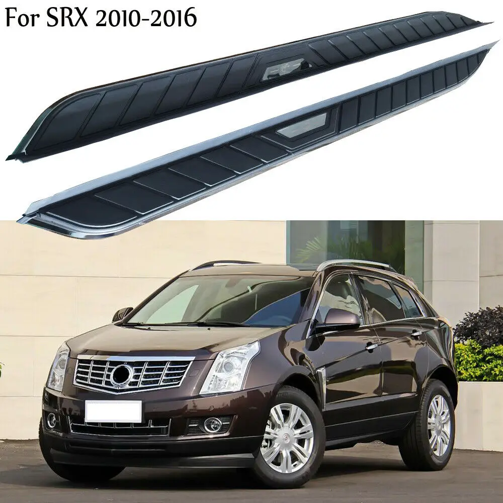

2Pcs Aluminium Stainless steel side step fits for Cadillac SRX 2010-2016 Side Step Nerf Bar Side Stair