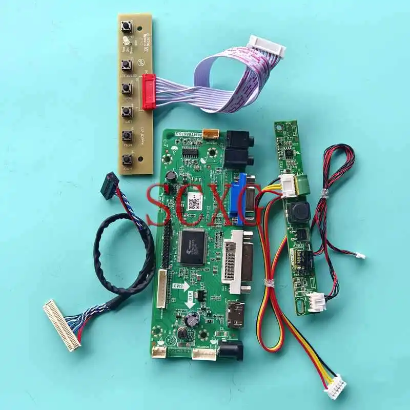 

M.NT68676 Display Screen Controller Board Fit LM185WH2 M185XTN01 M185XW01 DVI VGA Kit 30 Pin LVDS HDMI-Compatible 1366*768 18.5"