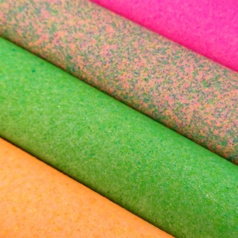 

XHT Fluorescent Color Fine Beads Glitter Faux Leather Fabric Sheet For Making Shoe/Bag/Clothing/Decoration/DIY Accessorie