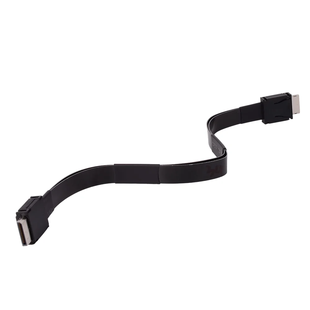 Фото ADT-Link PCI-E 4.0 X4 SFF-8611 Мужской удлинительный кабель FFC Oculink 64 Гбит/с для внешней графической док-станции, видеокарты, сервера ПК OCuLink №4