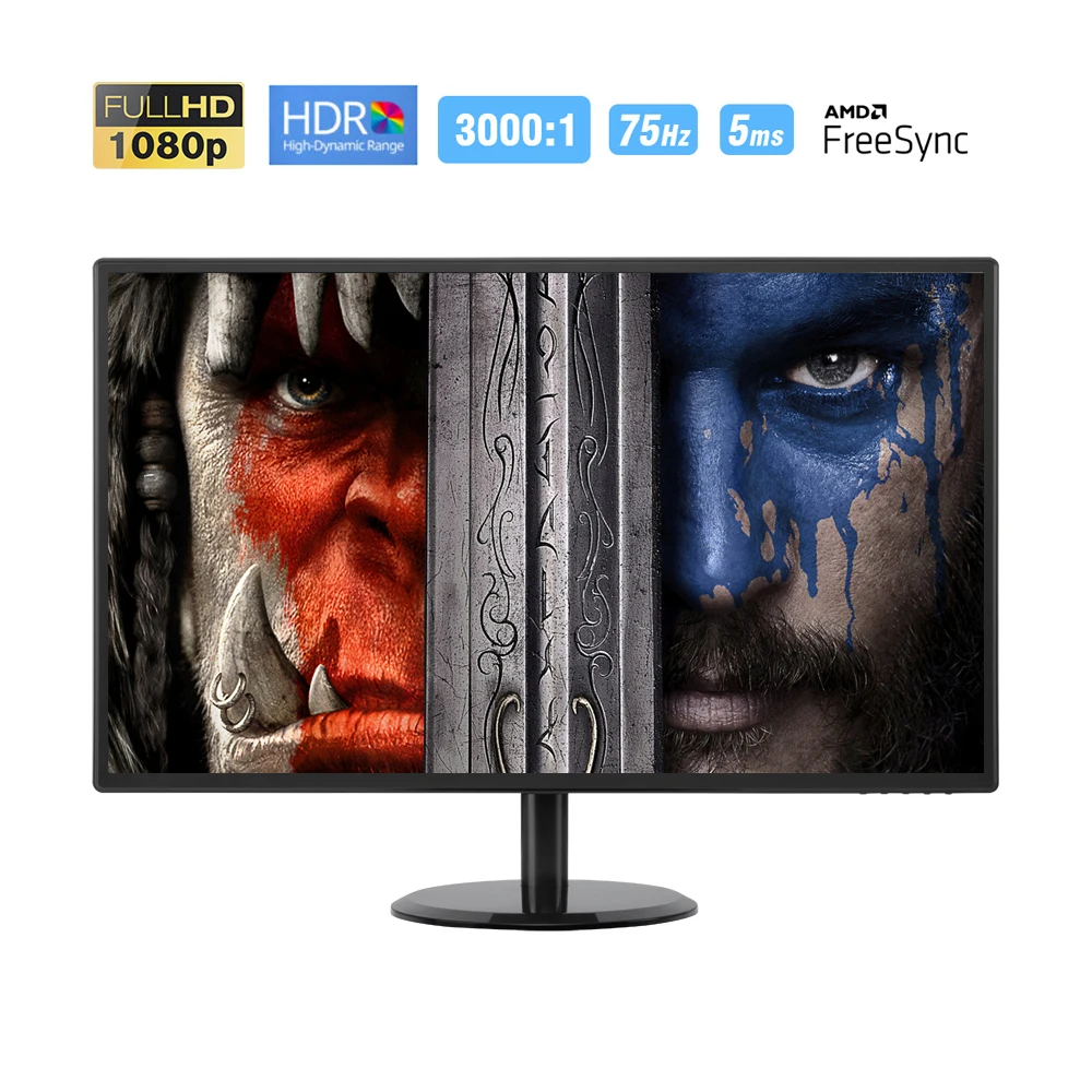 Монитор для ПК Kondoon 24 дюйма 1080 75 Гц IPS FHD 178 ° | Компьютеры и офис