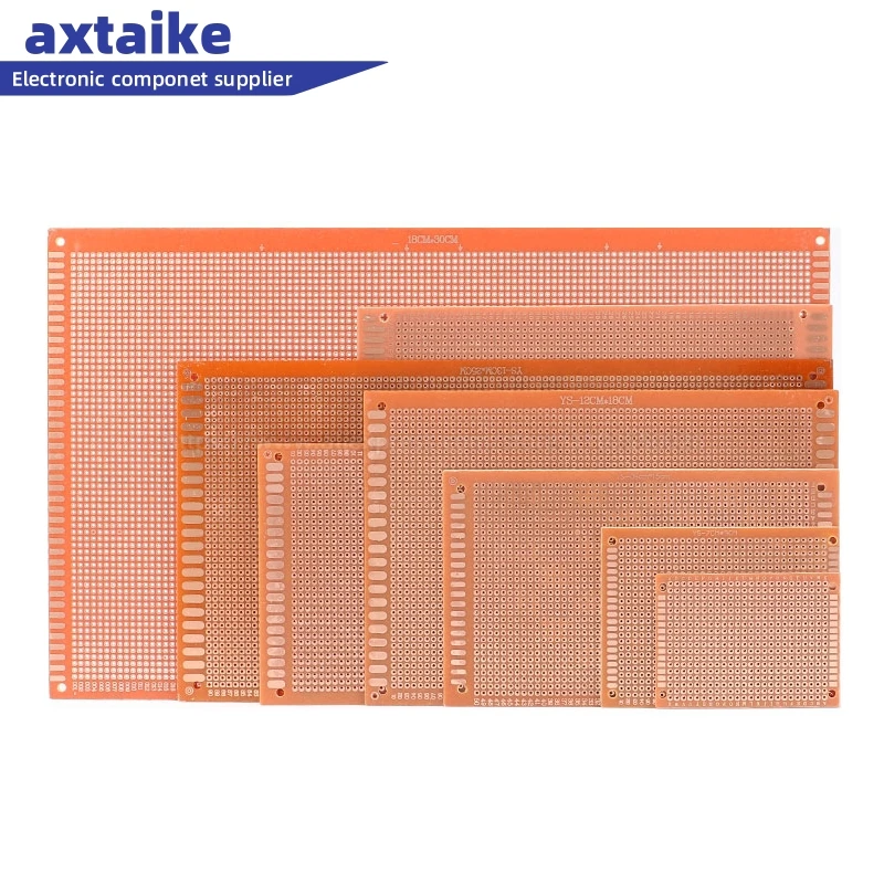 

5PCS 2.54MM 5*7 7*9 9*15 10*22 CM Single Side Prototype PCB Universal Board Experimental Bakelite Copper Plate Circuirt Board