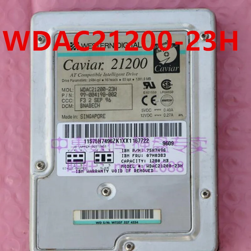 

Original 90% New Hard Disk For WD 1.2GB 100GB IDE 3.5" 5400RPM 2MB Desktop HDD For Caviar 21200 WDAC21200-23H WD100AA