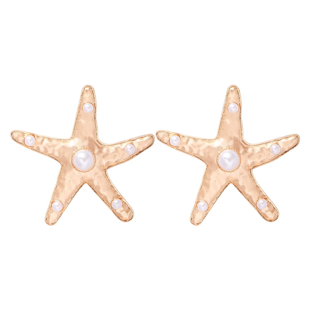 

JURAN Vintage Golden Statement Metal Starfish Star Shaped Dangle Earrings for Women 2023 Trend Jewelry Accessories Wholesale
