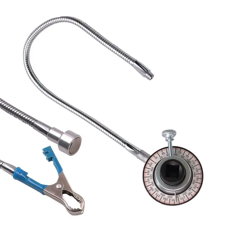 

Drive Torque Angle Gauge 360 Adjustable Drive Torque Meter Measuring Automotive Tool Flexible Arm Design Portable Torque Angle