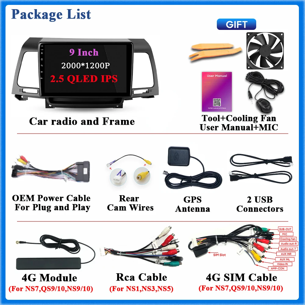 Автомобильный радиоприемник Android 13 для Kia Opirus GH 2006-2011 навигация GPS Авто Carplay стерео