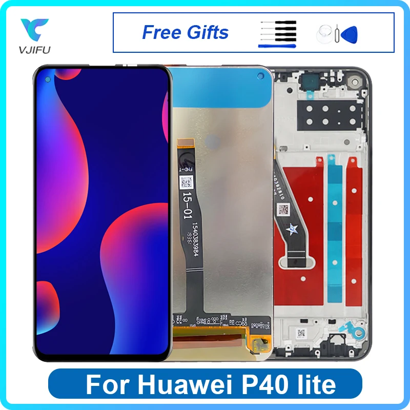 Оригинальный дисплей 6,4 дюйма для Huawei P40 Lite, сенсорный ЖК-экран JNY-LX1, замена для Nova 6 SE, Nova 7i, дигитайзер в сборе