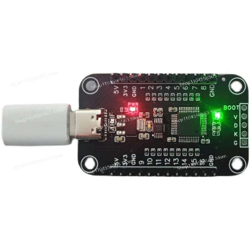 Фото Модуль USB-16 GPIO – последовательный порт для GPIO с поддержкой ШИМ, уровни 3.3В/5В, вход и выход для управления №1