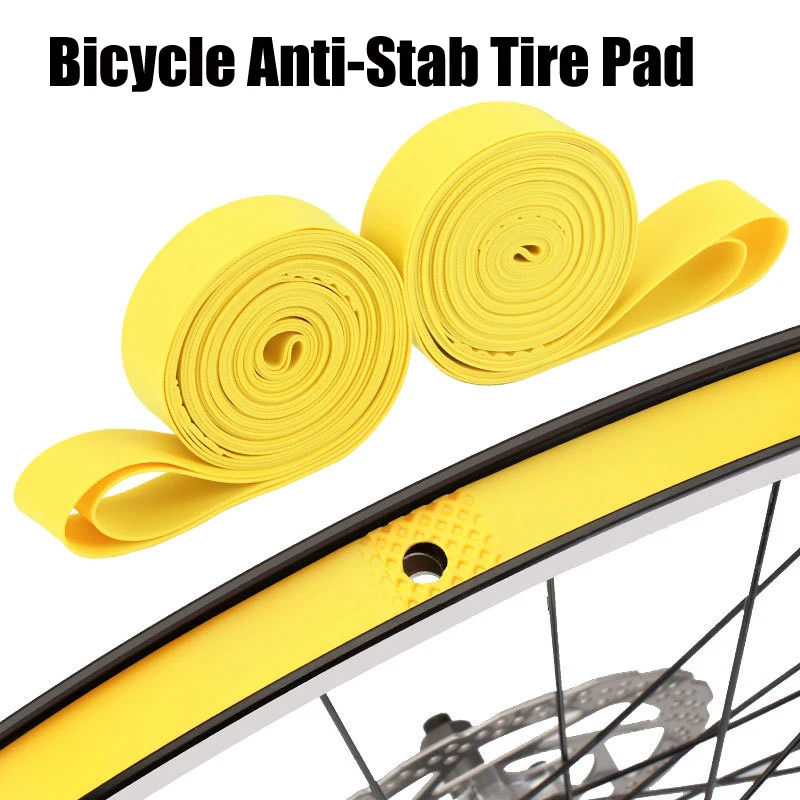 2pcs Bicycle Rim Strip Tire Liner Tube Protector PVC Rim Tap