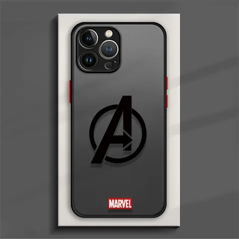 Чехол для телефона с логотипом Marvel для iPhone 15 14 11 Pro Max 13 12 Mini XR X SE 7 8 6 6S Plus, жесткий матовый защитный чехол, защитные чехлы