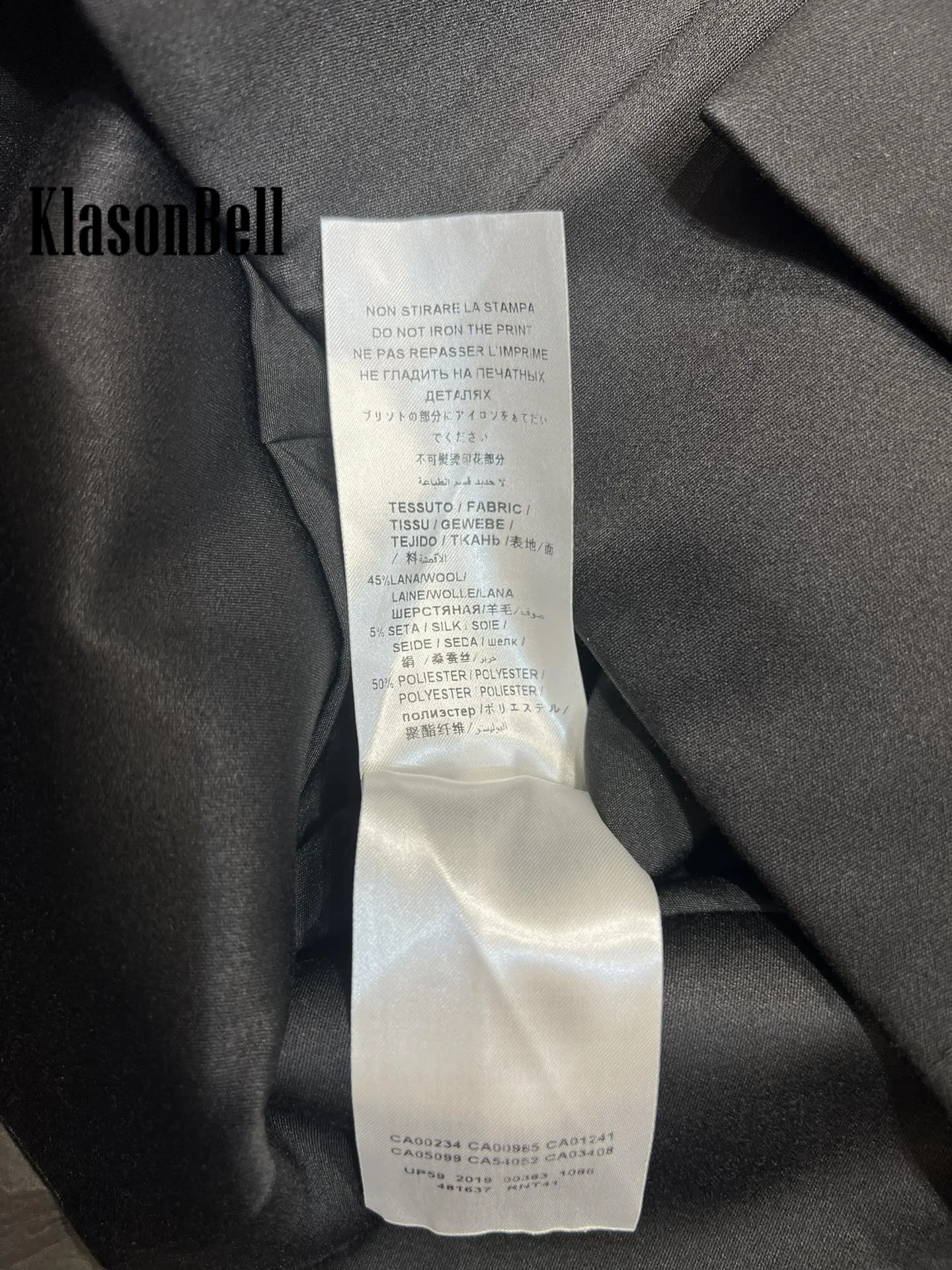 11 26 KlasonBell модный темпераментный шерстяной шелковый жилет с двойным плечом и