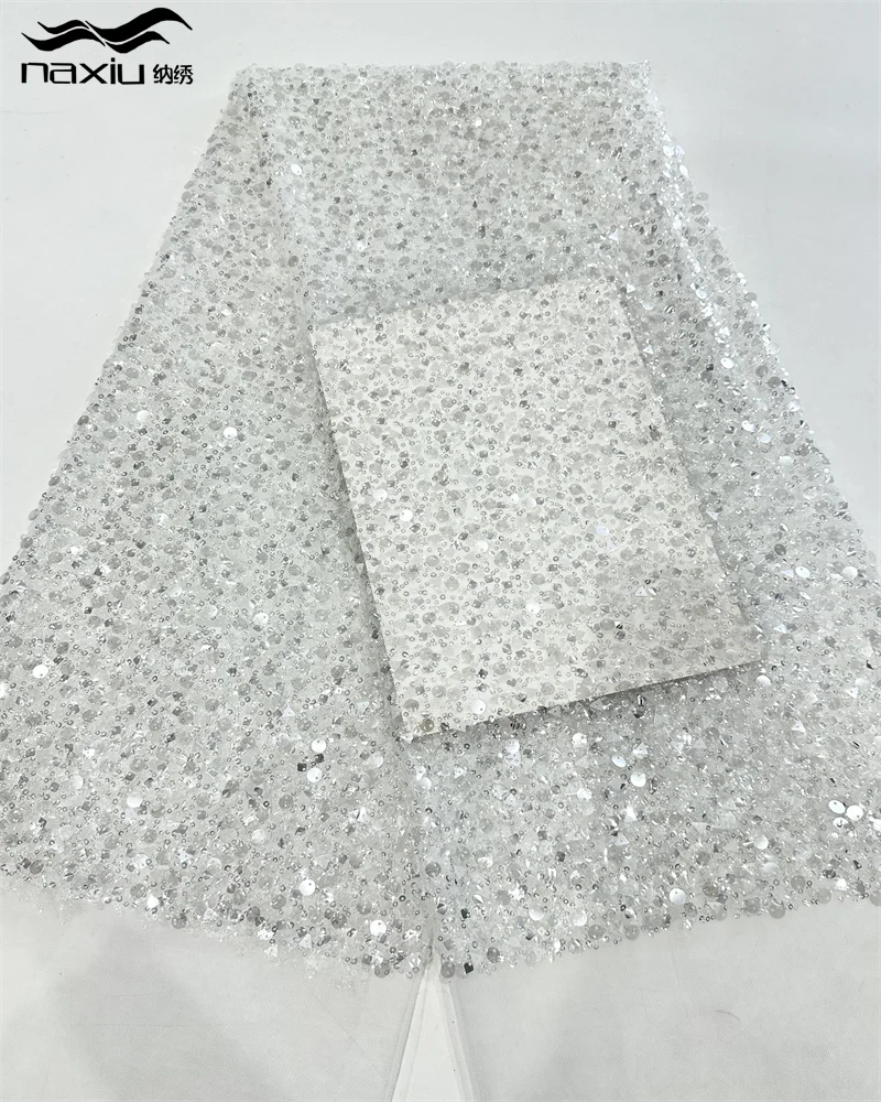 Madison африканские блестки для жениха кружевная ткань с бисером 5 ярдов 2024 высокое