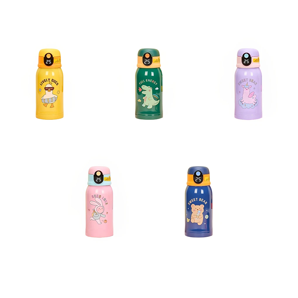 Mug With Straw Stainless Steel Vacuum Flasks Thermal Water Bottle Thermocup Portable Drinking Bottles Pink