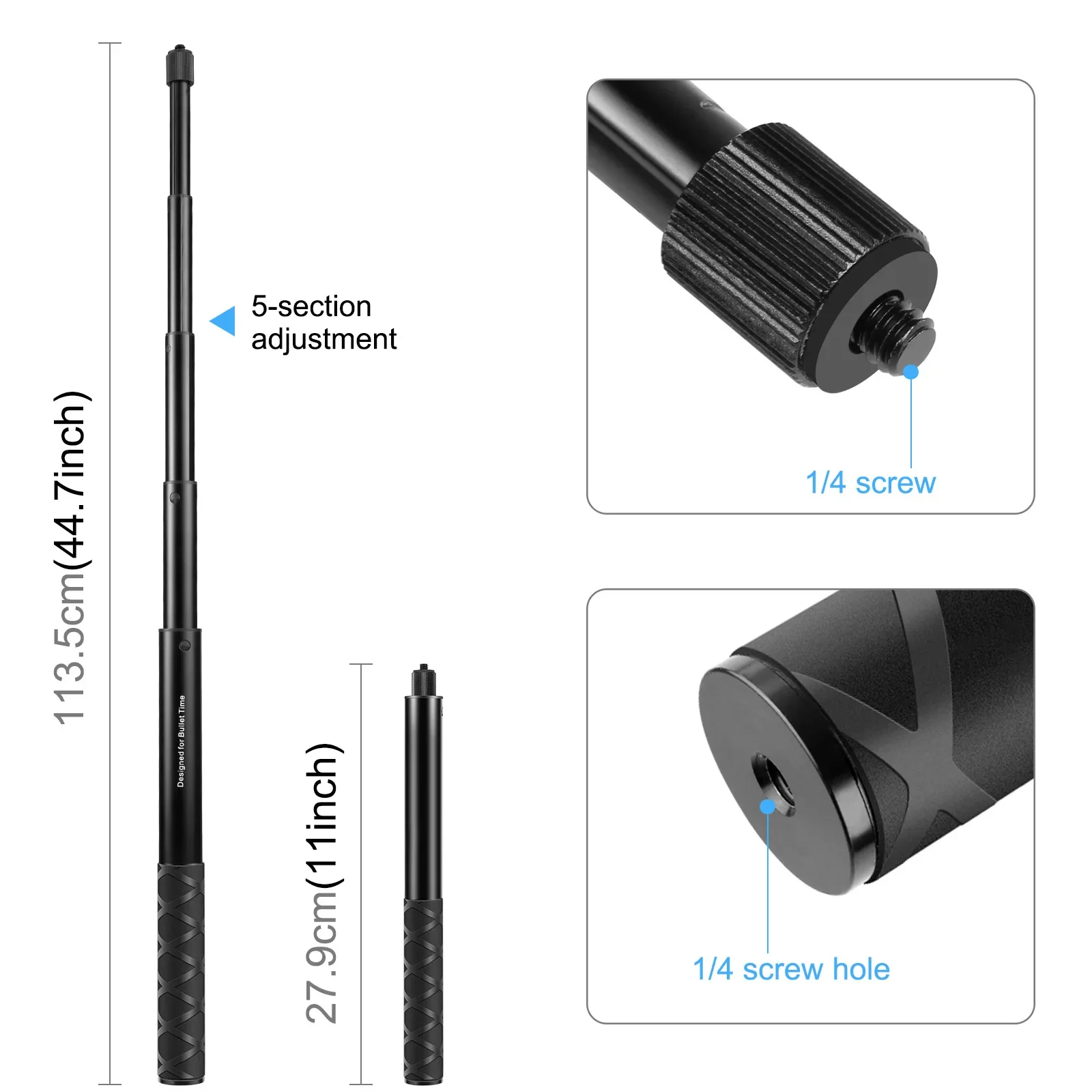 Селфи-палка для Insta360 DJI GoPro мотоцикла велосипедный руль крепление кронштейн