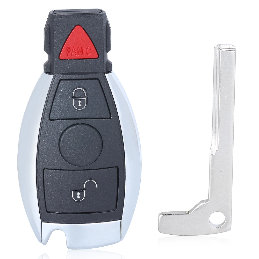 DIYKEY 3 / 4 кнопочный фонарь с кнопками 315 МГц/433 МГц для сумки и NEC Mercedes-Benz 1997 - 2016