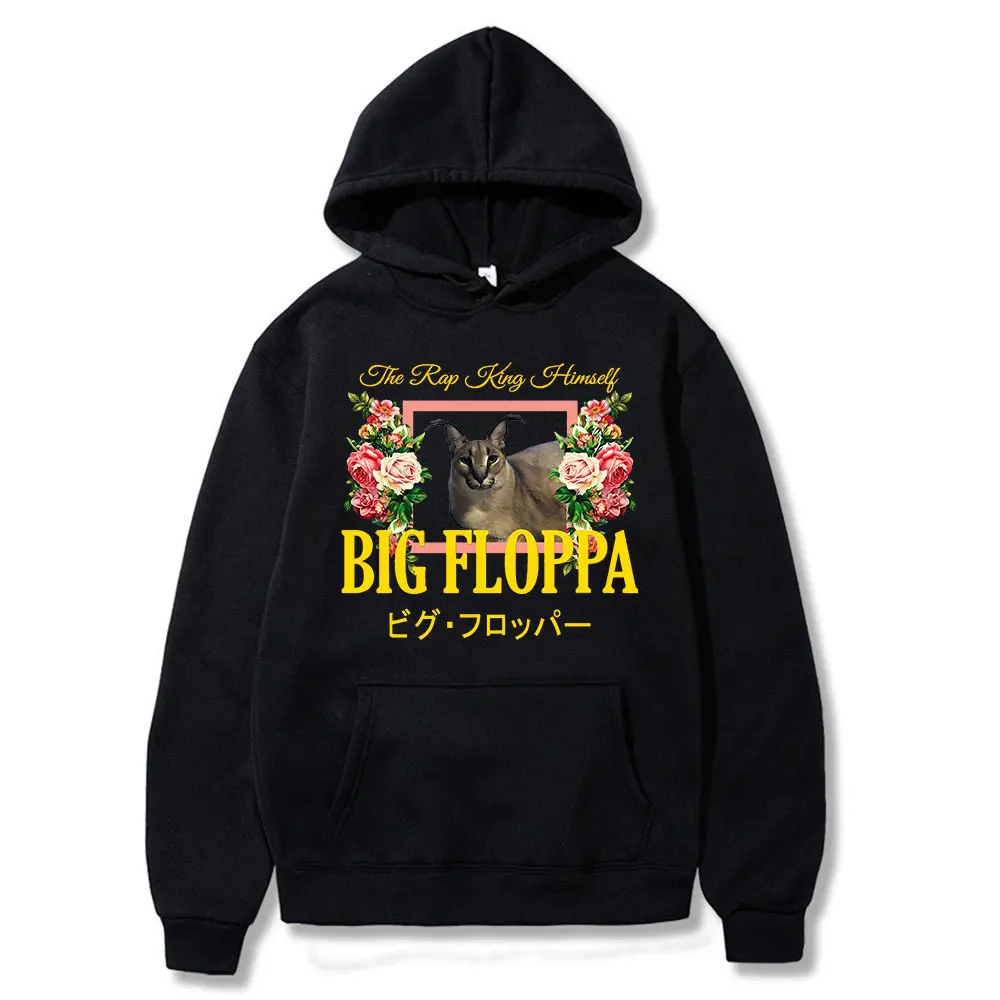 

2022 Popular Hoodies Big Floppa Floral Aesthetic Printed Fashion Trend Style Wears Classic Unsiex Hoodie Daily Couple Streetwear