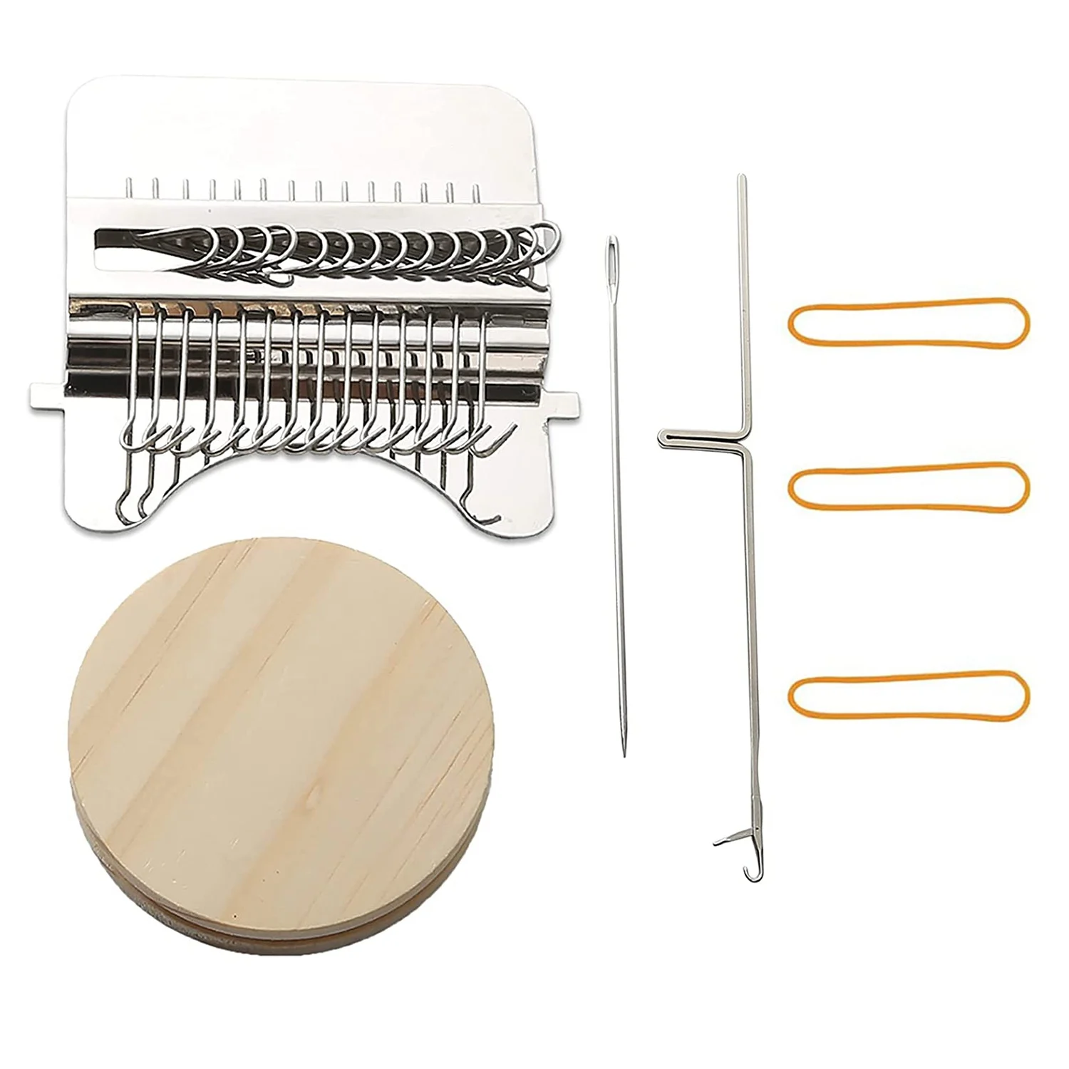 

Mini Loom Speedweve Type Weave Tool,Darning Loom Quickly Mini Mending Convenient Darning Loom DIY Weaving Arts 14 Hooks