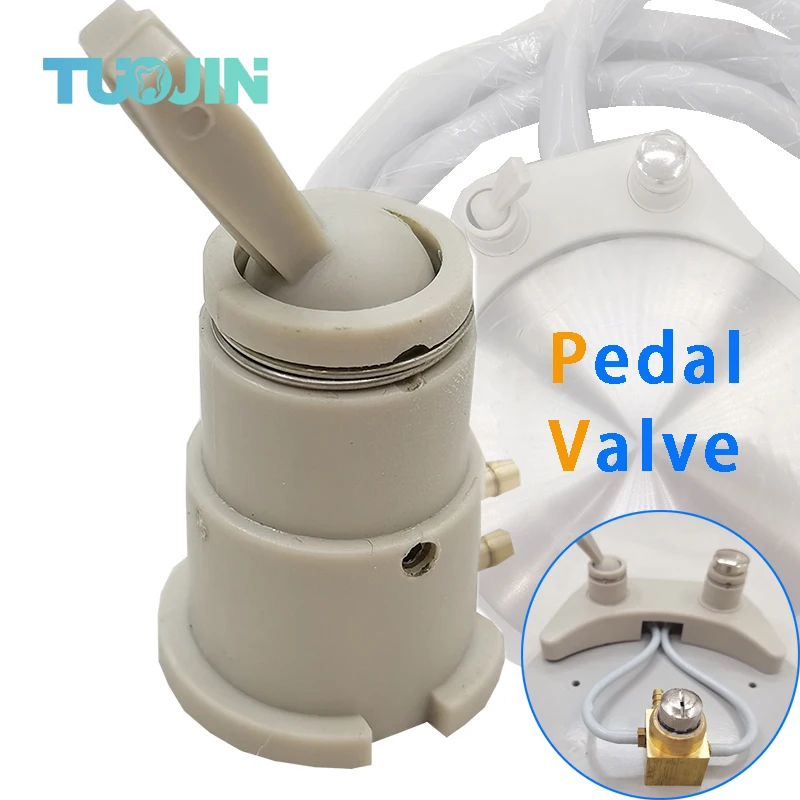 

Dental 4 Holes Foot Valve Copper High Strength Portable Precise Professional Dental Pedal Switch Valve Control for Hospital