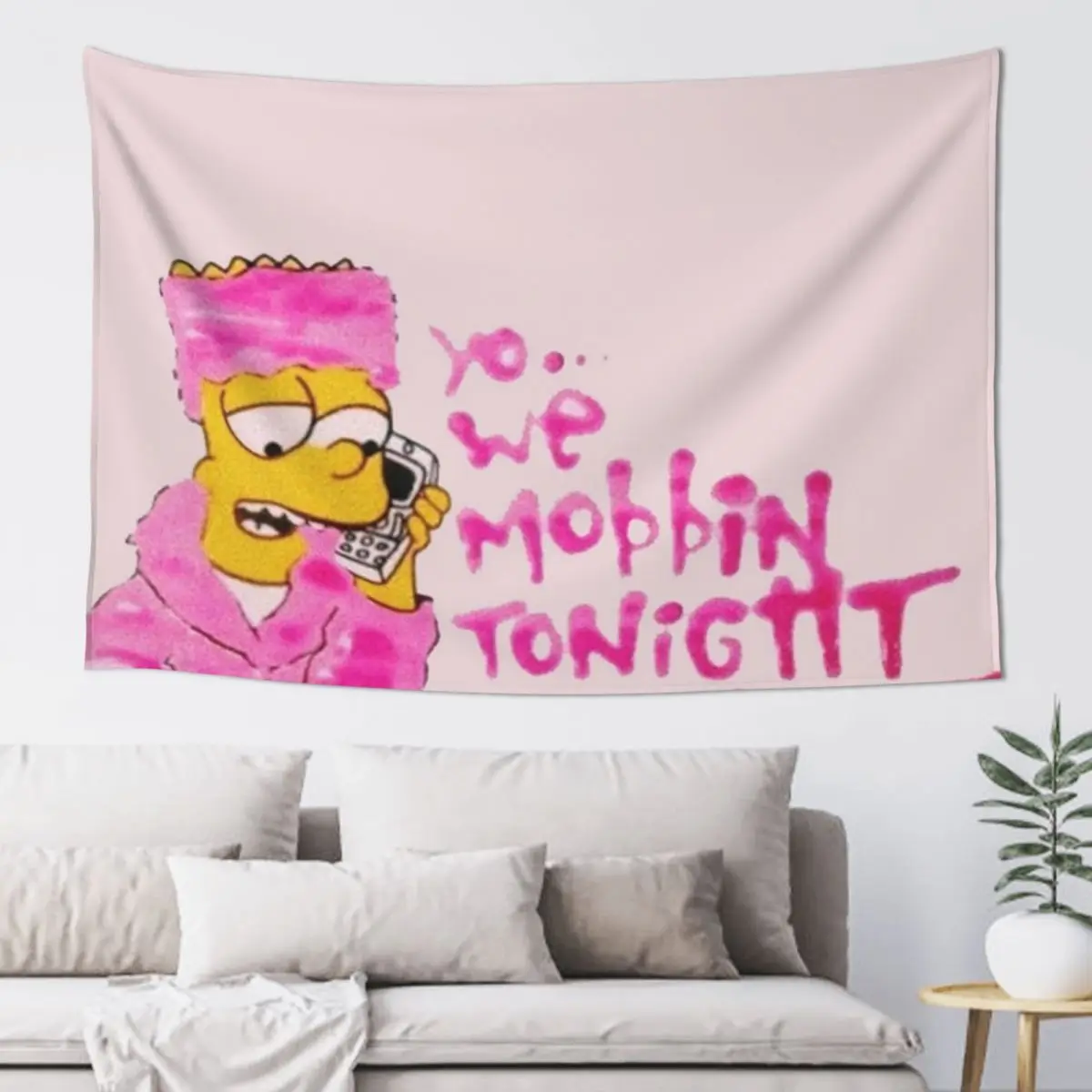 Гобелен YO WE MOBBIN TONIGHT OR WHAT?
