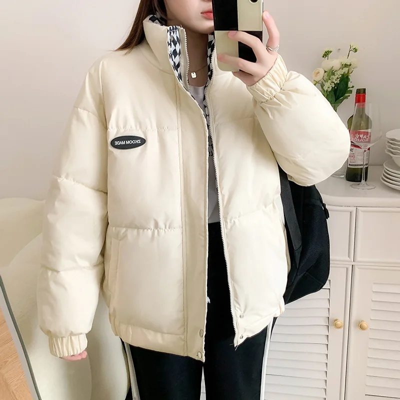 Thickened Down Jacket Padded Jacket Women's Winter Padded Jacket Design Checkerboard Small Jacket Ins enlarge