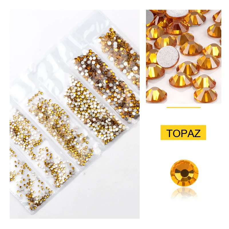 

SS4 Glass Non Hot Fix Rhinestone Flat Back Crystal Stone Strass Glitters Nail Diamond for DIY Garment Rhinestones Bulk Wholesale