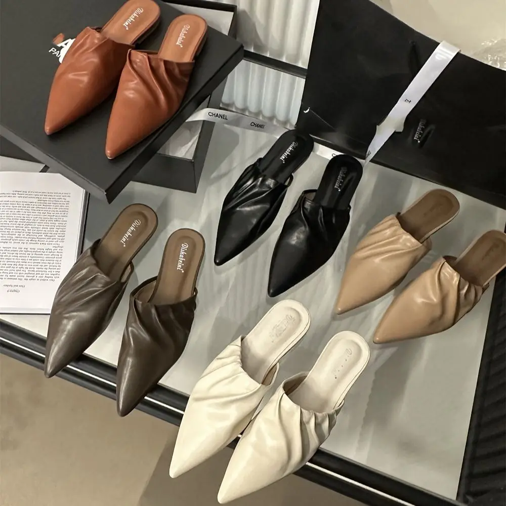 

Женские летние шлепанцы с острым носком, Размеры 35-39