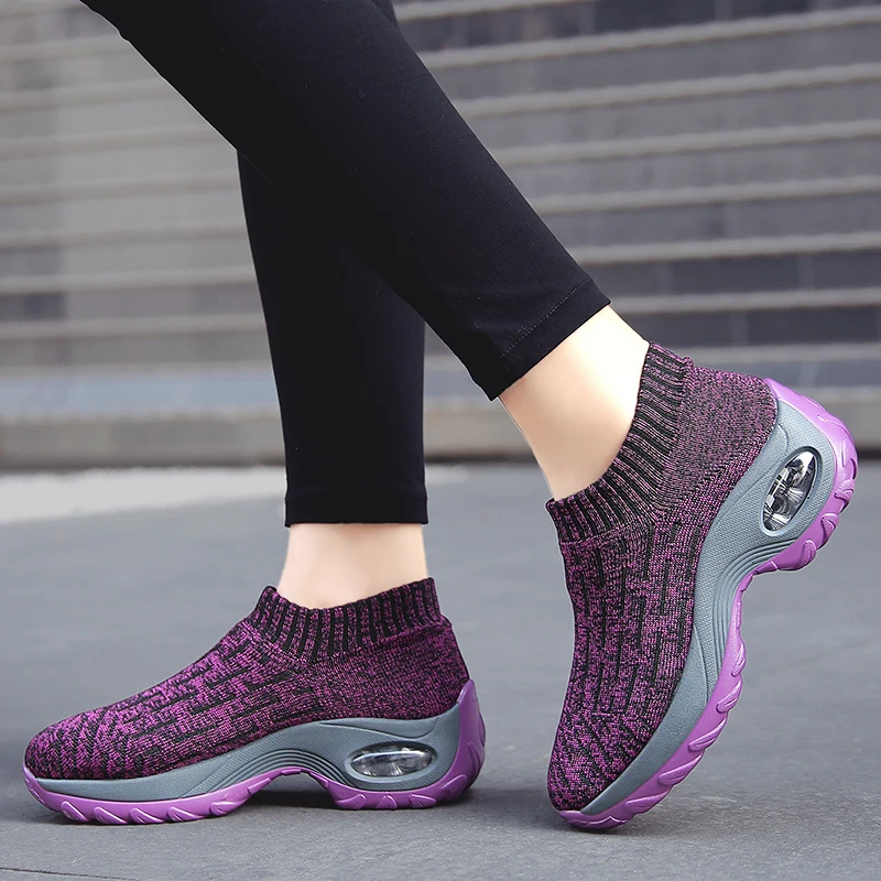 Women Fashion Sneakers Breathable Platform Casual Walking Shoes Female Height Increasing  Athletic Footwear Size 35-42