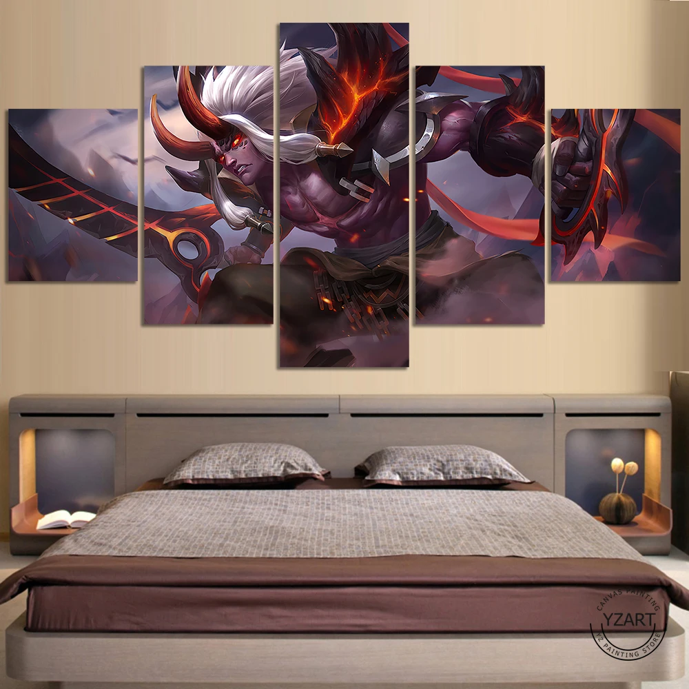 

5 шт. без рамки плакат для видеоигр Martis Searing Maw ML Mobile Legends обои для домашнего декора настенное искусство подарок