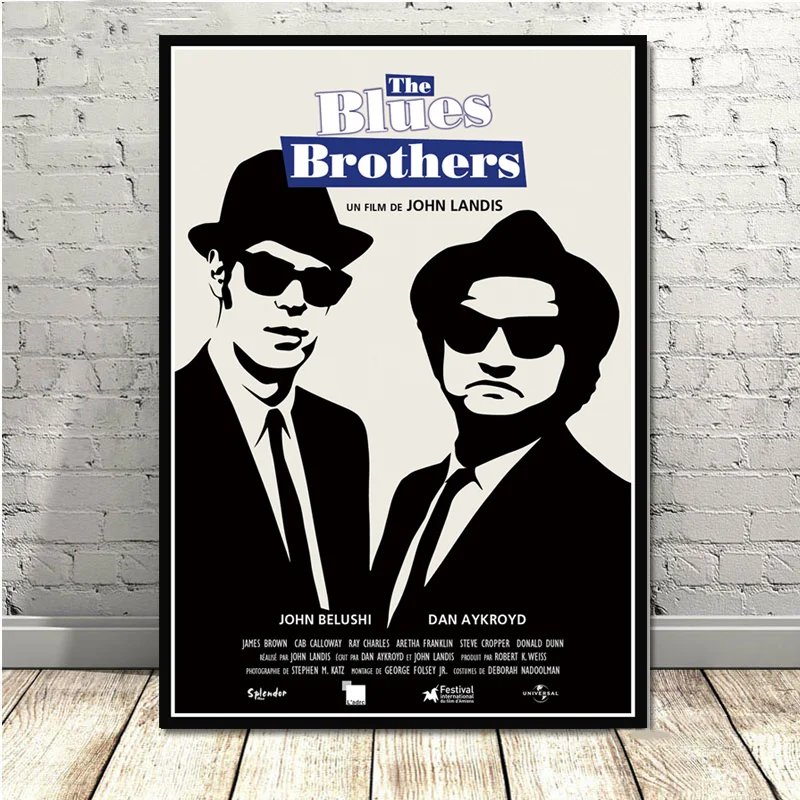 

Blues Brothers Vintage Movie Tv Series Canvas Painting Pictures On The Wall Vintage Poster Decorative Home Decor