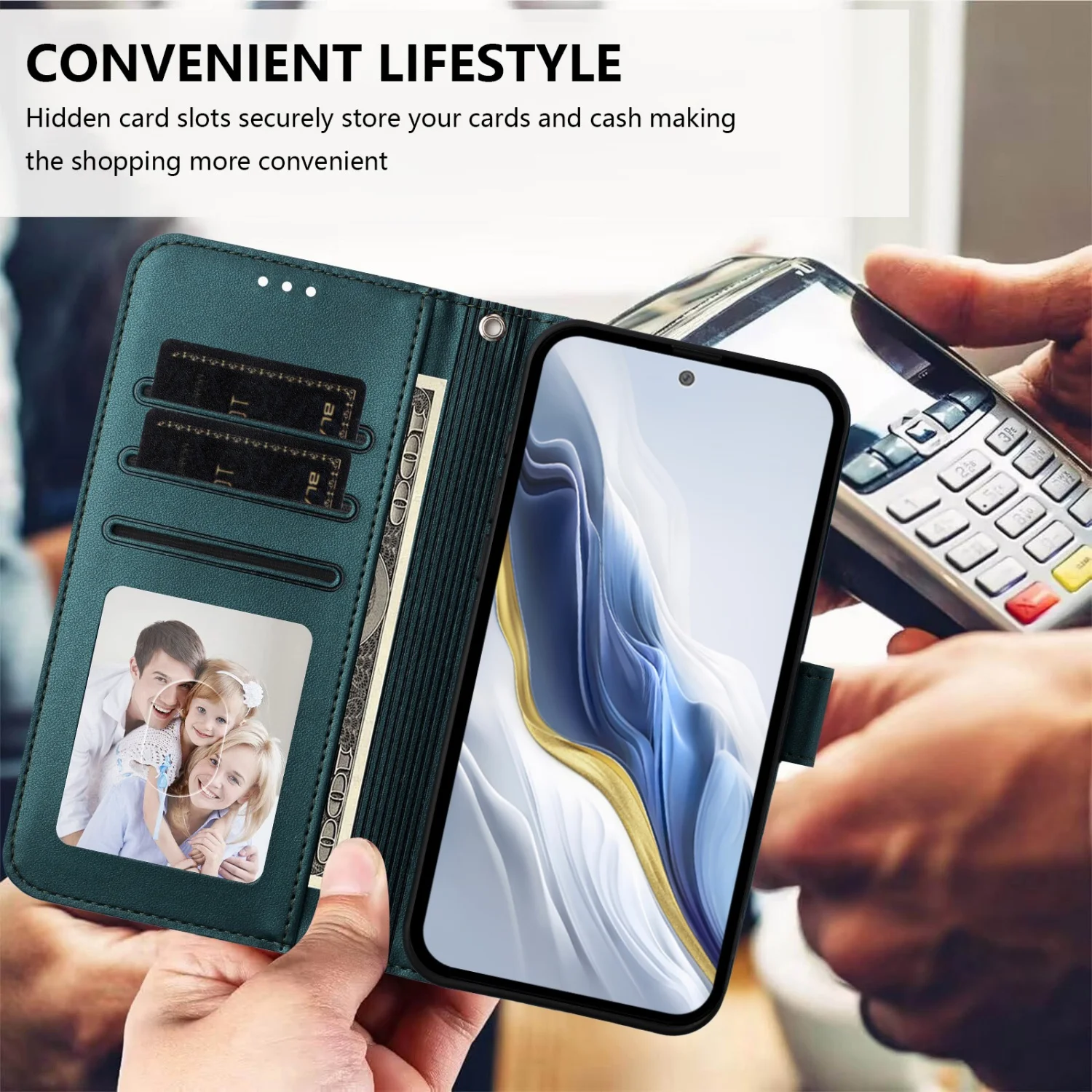Фото Роскошный чехол-кошелек из искусственной кожи для Samsung Galaxy S6 S7 Edge S8 S9 Plus S10E S20 FE S21 S22 Ultra, флип-кейс с держателем №4