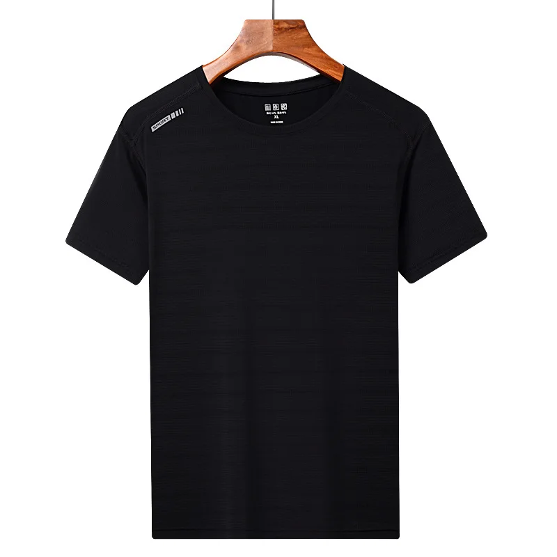 

summer couple ice silk quick drying T-shirt outdoor men's and women's sports leisure breathable comfortable round short sleeve